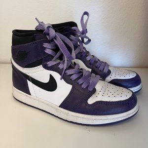 air jordan 1 high court purple and white